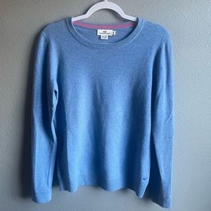 Vineyard Vines Cashmere Light Blue Crewneck Sweater